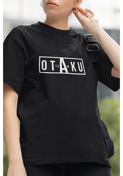 Anime Otaku Team Tişört Siyah