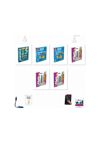 Muba 5. Sınıf Matematik Fen Din Kapsamlı 6 Kitap Seti