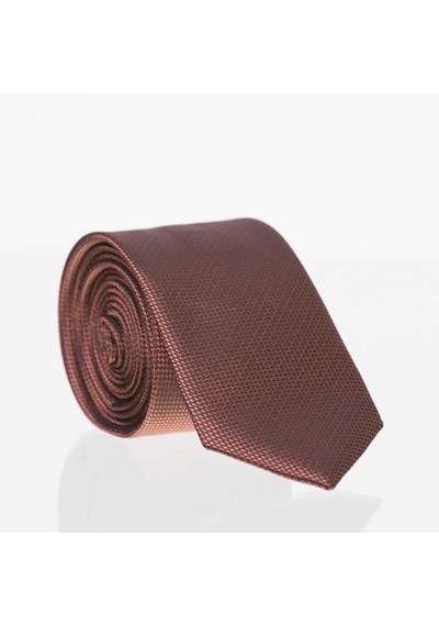 Gaffy Kiremit Slim Fit Düz Renk Dokuma Kravat / DDK-04 Çok Renkli
