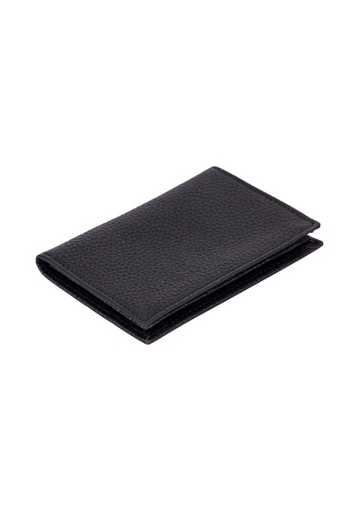 Bloominbag Bloomcard Verta Obsidian Black Hakiki Deri Dikey Kartlık Siyah