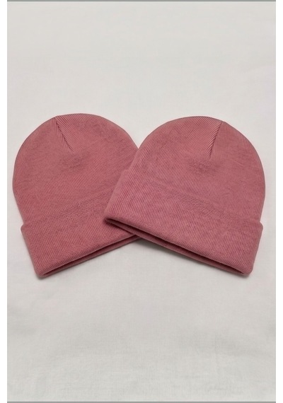 Moibody Premium Unisex Beanie Bere Seti 2 Li Paket Soluk Pembe Soluk Pembe