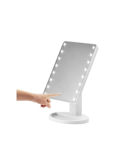 Led Işıklı Dokunmatik Makyaj Aynası Beyaz Beyaz