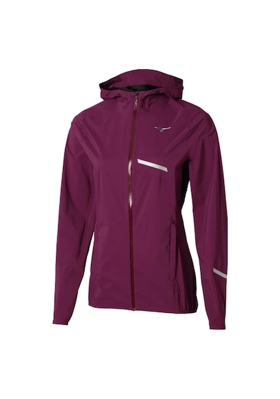 Mizuno Waterproof 20k Er Kadın Yağmurluk Bordo Çok Renkli
