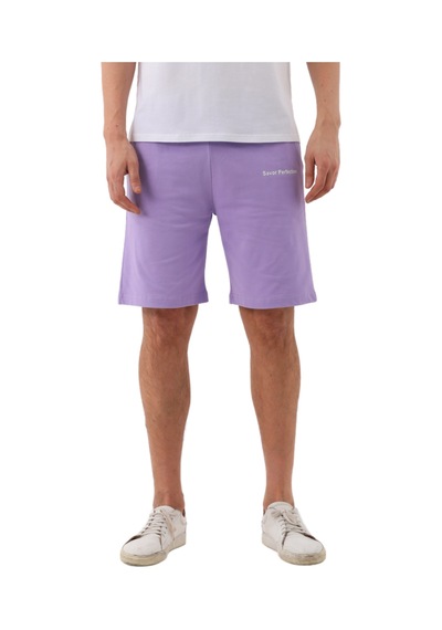 Penyebizden Erkek Regular Fit Normal Kesim %100 Pamuklu Şort-lila