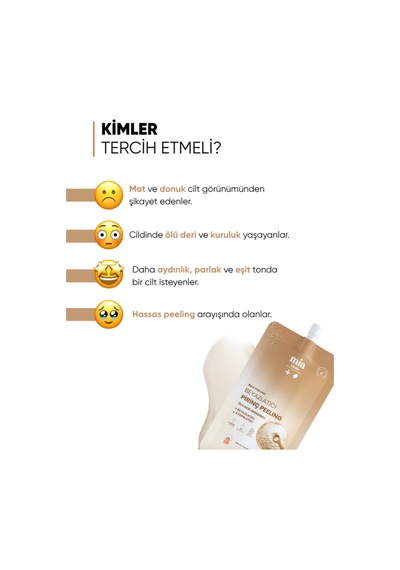 Mia Klinika Aydınlatıcı ve Beyazlatıcı Pirinç Peeling Maskesi 15 ML
