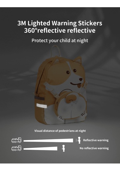 Supercute Two İn One Sırt Çantası - Shiba Dog Turuncu