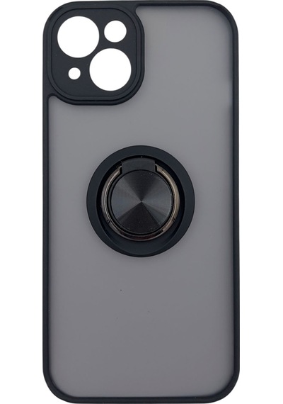 Nettech Apple Uyumlu iPhone 13 Buzlu Yüzüklü Arka Koruma Kılıf - Lacivert Lacivert