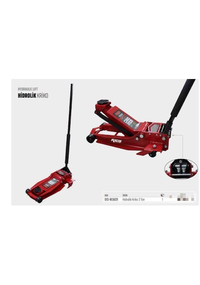 Rico 013-RC6031 Hidrolik Kriko 3 Ton