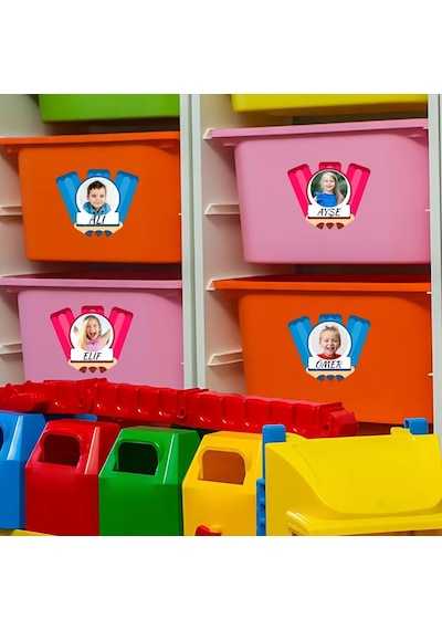 Öğrenci Yaka Ve Dolap İsim Kartları 001 40'lı Paket