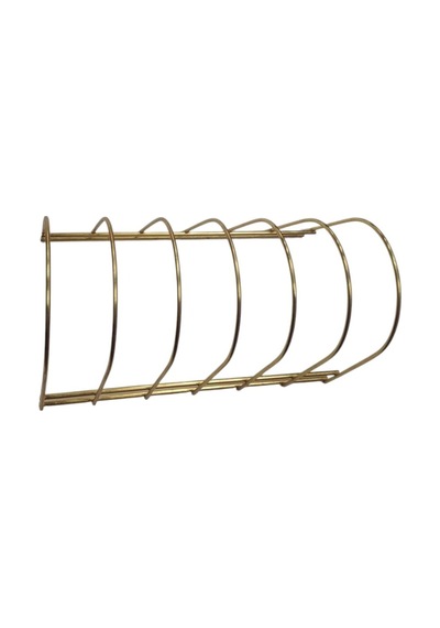 6 Bölmeli Lüx Gold Oval Tabaklık Metal Sarı Diğer