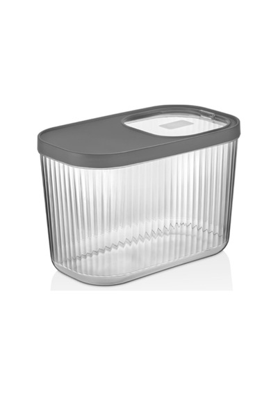 2'li 10 Lt Multibox Füme Kayar Kapaklı Saklama Kabı & Erzak Kabı & Toz Ve Tablet Deterjan Kutusu Füme