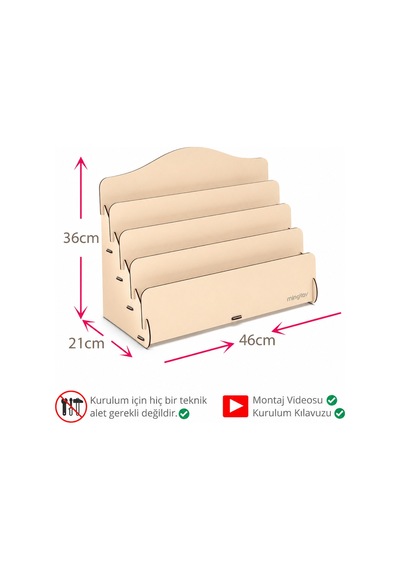 Mini Lucky Montessori Çocuk Kitaplığı 4 Raflı Ahşap Çocuk Odası Kitaplık Masaüstü Mini Kitaplık Bej - 570895571 Bej Mini Lucky Montessori Çocuk Kitaplığı 4 Raflı Ahşap Çocuk Odası Kitaplık Masaüstü Mini Kitaplık Bej - 570895571 Bej