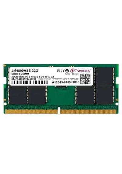 Transcend Jm4800ase-32g 32gb Ddr5 4800 Cl40 Notebook Ram