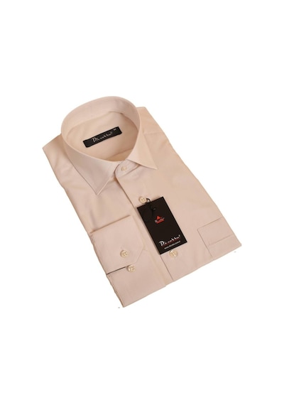 Dicotto Bej Rahat Kesim Cepli Uzun Kol Regular Fit Erkek Gömlek - 150-11 001
