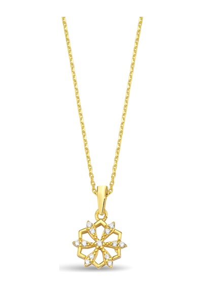 Çgk Çiğdem Gürel Kuyumculuk Kartanesi Minimal Altın Kolye Gold
