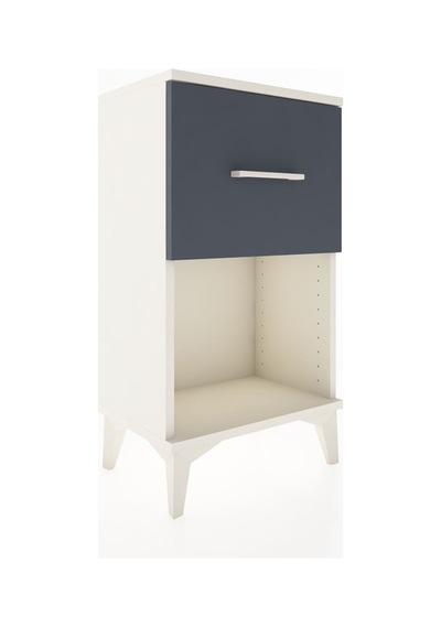 Arges Komodin Tek Çekmeceli 44x30x80 Aytaşı-antrasit Aytaşı