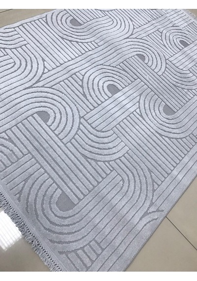 Bünyan Halı Twist 270 Serisi Oturma Salon Yatak Çocuk Odası Halısı Gri