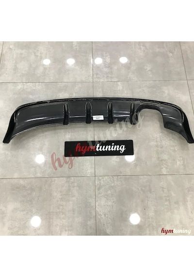 Audi A3 8p Soldan Çiftli Çıkış Difüzör Parlak Siyah - Abs Plastik