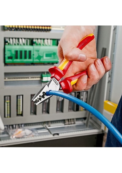 Knıpex Vde 1000 Volt Elektrikçi Kablo Pabuç Sıkma Pensesi 9778180