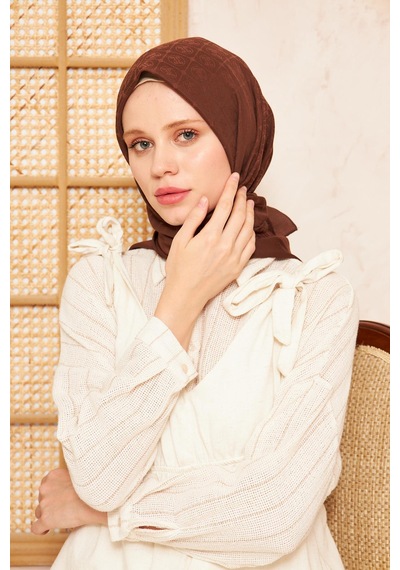Pierre Cardin Cotton Eşarp - 1030400-931 Kahve - Kahve