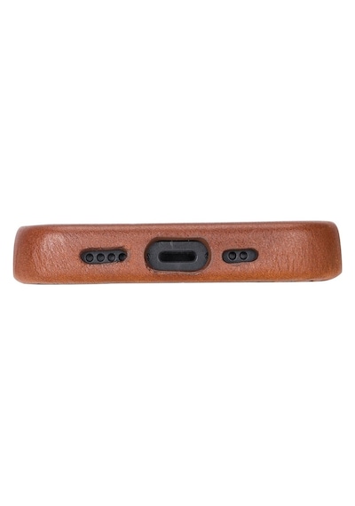 Apple Uyumlu iPhone 12 Mini Deri Arka Kapak Rock Rst2Ef Taba