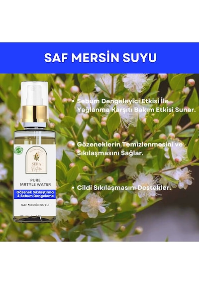 Sera Natura Saf Mersin Suyu Gözenek Sıkılaştırıcı ve Sebum Dengeleyici Tonik 100 ML