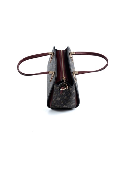 Omuz Çantası Kadın Silver Polo 1136-48261 Sılver Polo Bayan Çantası M178 Kahve Sarı-mat Bordo Çok Renkli