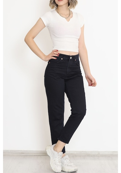 Mokashopin - Boyfriend Kot Pantolon Koyulacivert - 11917.1431. 001
