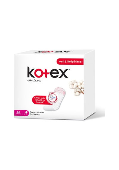 Kotex Günlük Ped Normal 56'lı - 6 Adet Tarı