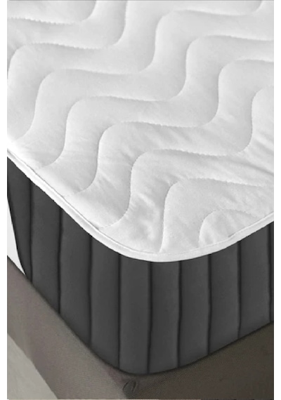 Altın Karma Bebe 60x120 Cm Kapitoneli Sıvı Geçirmez Alez Köşe Lastikli Beyaz
