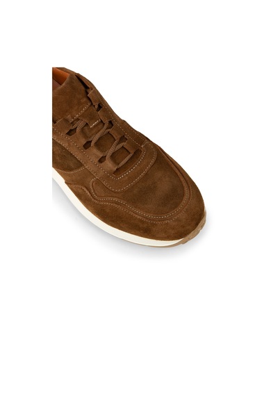 Deery Erkek Hakiki Süet Taba Renk Sneaker Ayakkabı - E8210mtbae01 Taba