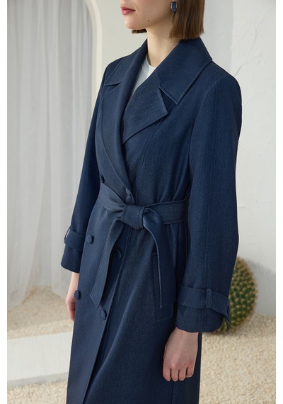 Aker Lacivert Denim Trençkot Lacivert Lacivert