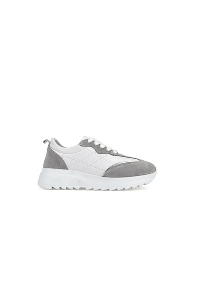 Ziya, Kadın Hakiki Deri Sneaker 1531050z26802420pk Beyaz 1531050z26802420pk 500 Beyaz