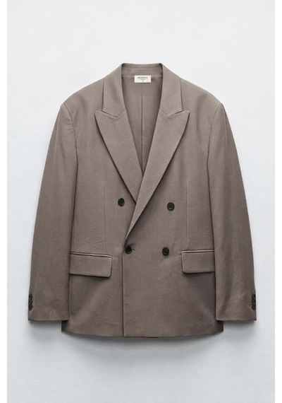Antioch Modal Karışımlı Relaxed Fit Erkek Blazer Ceket Vizon