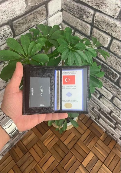 Guard Kahverengi Hakiki Deri Ruhsatlık Erkek / Kadın P1002 Kahverengi
