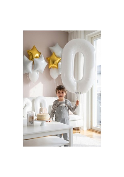 Beyaz 32 İnç Rakam 0 Folyo Balon 0 Yaş Doğum Günü Konsepti Sayı Balonu Helyum Uyumlu Parti Dekorasyon Süsleme Çok Renkli