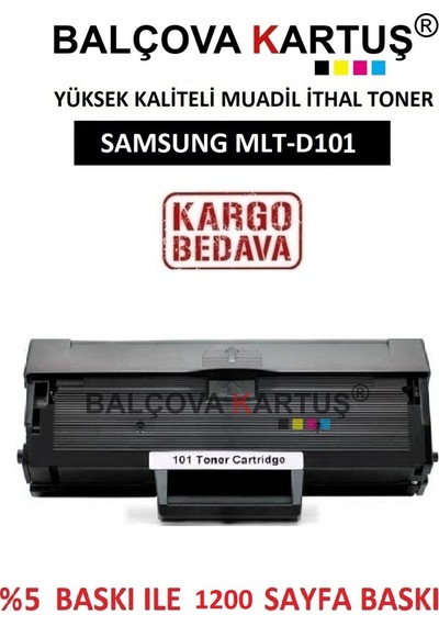 Samsung Scx-3405 Yazıcı Için Mlt-D101 Chipsiz Uyumlu Toner