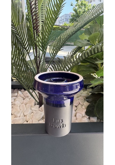 Taş Bowls Nargile Lülesi Phunnel Büyük Boy / Gece Mavisi