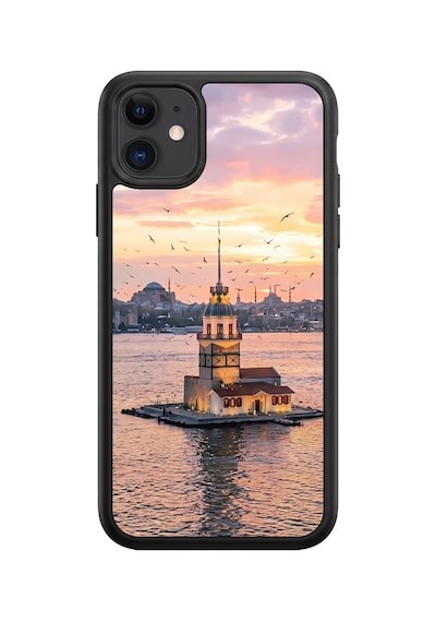 İphone 11 Uyumlu Kızkulesi Desenli Kamera Korumalı Darbelere Dayanıklı Kılıf 1257-kızkulesi-iphone11