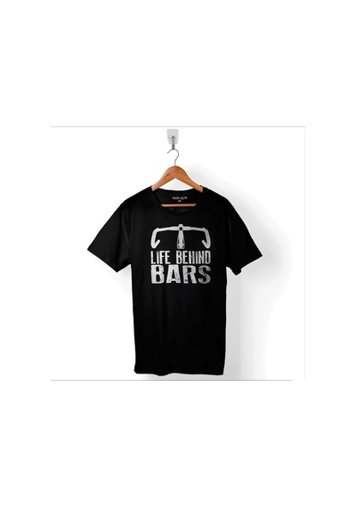 A Life Behind Bars Cycling Ride Bike Cycle Bisiklet Baskılı Tişört Unisex T-shirt 001