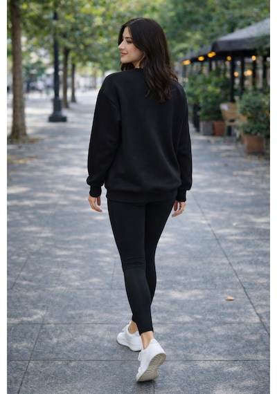 Buyolog Kadın Oversize Premium 3 İplik Şardonlu Sweatshirt Çok Renkli