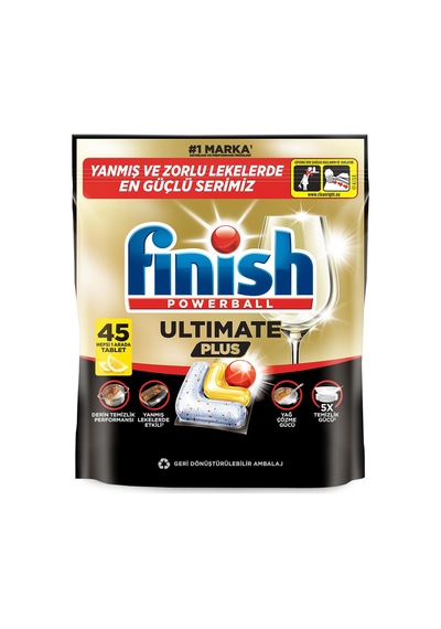 Ultimate Plus Bulaşık Makinesi Deterjanı Kapsül Tablet Limon 45 Adet