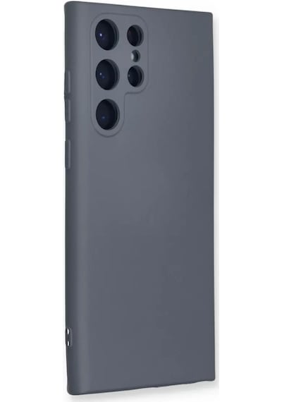 Newface Samsung Galaxy S23 Ultra Kılıf Nano İçi Kadife Silikon - Gri