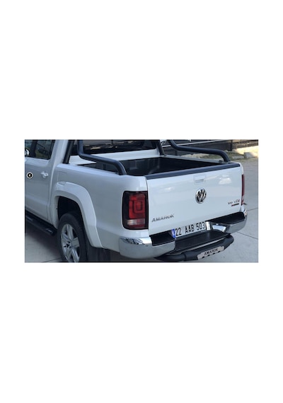 Volkswagen Amarok 2010-2022 Arka Tampon Koruma Demiri Siyah Arka Koruma Barı Demir
