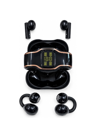 Küpe Tasarımını Sevenlere 4 Kulaklıklı Bluetooth Kulaklık Seti Kulağa Girmeyen Tasarım Çok Renkli