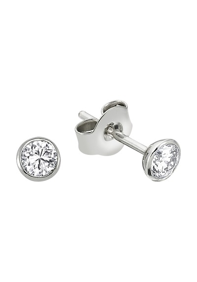 Sirius G Renk 0.38 Karat Pırlanta Tektaş Küpe  0804E0122