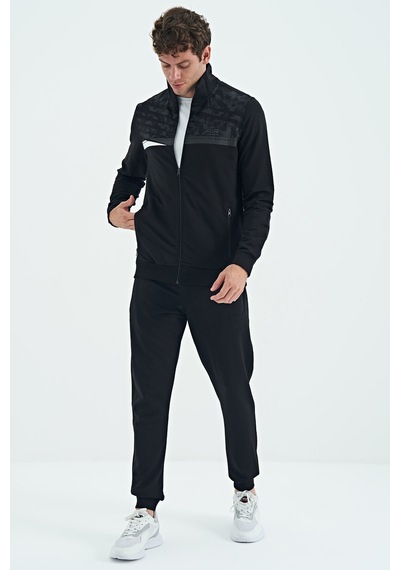 Tommy Life Harry Siyah Standart Kalıp Erkek Eşofman Takım - 85197 Siyah