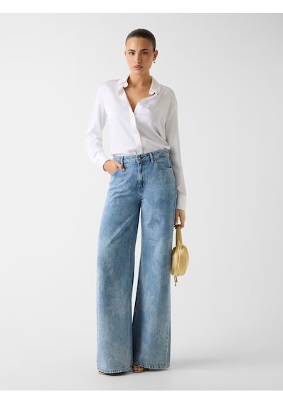Guess Bellflower Bellagio Kadın Jean Pantolon W6ra82d3y0q Mavi