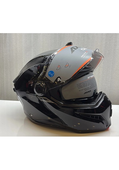 Axxıs Kask Fu409sv Ghostfıghter Sv Solıd A1 Parlak Siyah