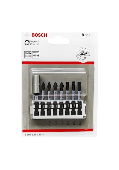 Bosch Uyumlu 2.608.522.326 Impact Vidalama Ucu 50 Mm 8li Set Yüksek Dayanıklılık Ve Kontrol
